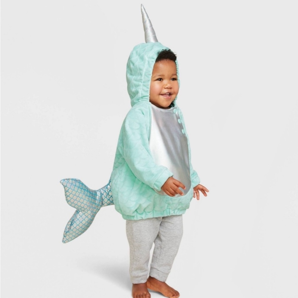 NWT Narwhal Halloween Costume from Hyde as seen in Pottery Barn Kids 12-18 mnths